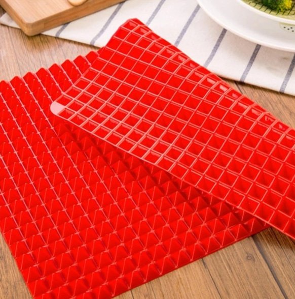 Non-Stick Silicone Pyramid Cooking Mat Baking Mat With Grid Versatile Oven BBQ Cooking Mat Heat-Resistant Mat Kitchen Tools Kitchen Gadgets - Image 7