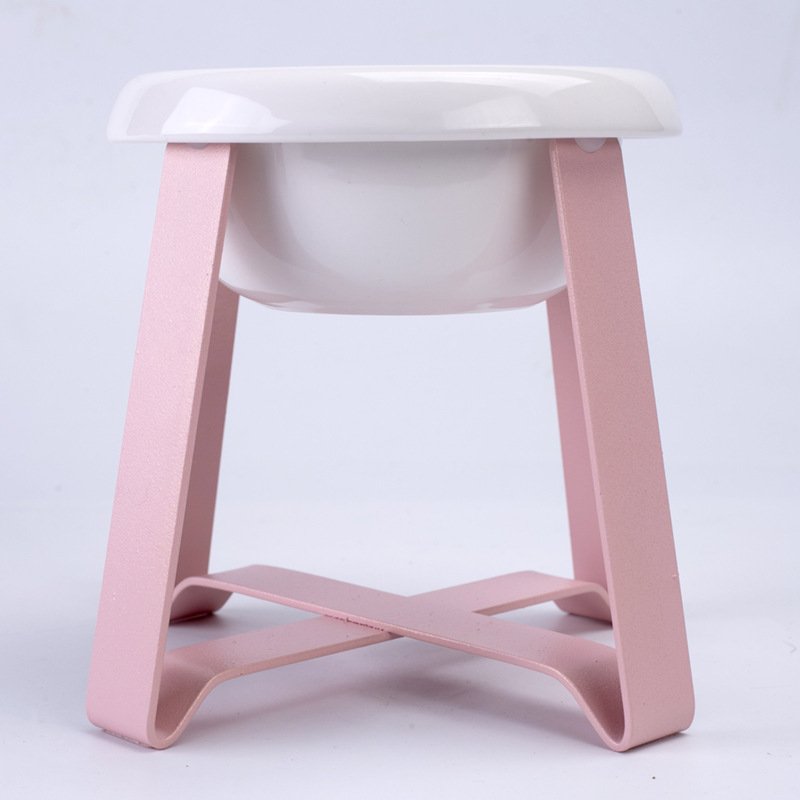 Pet Bowls Creative Antislip Cat Feeding Bowl Cat Food Bowl With Iron Stand 2 In 1 Pet Food Water Feeder Pet Feeding Supplies - Image 7