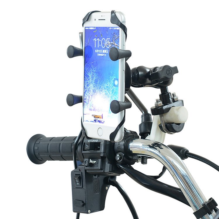 Motorcycle Mobile Phone Bracket Modification Electric Bike Bicycle Accessories Aluminum Alloy Base Bracket - Image 4