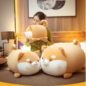 Cute Chai Dog, Puppies, Plush Toys Dolls, Sleeping, Pillow Bed, Super Soft Birthday Gift Girl