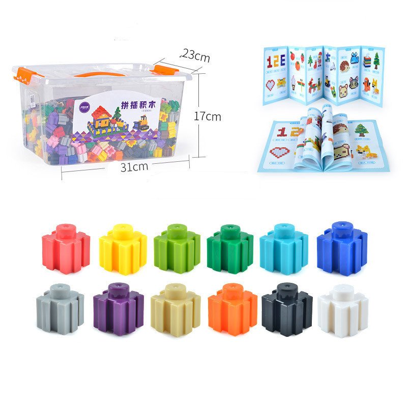Particle Building Blocks Children's Fight Inserting Baby Early Education Educational Toys - Image 5