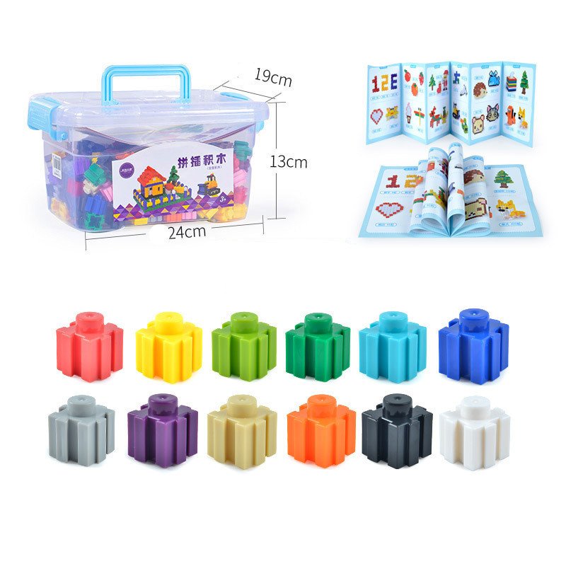 Particle Building Blocks Children's Fight Inserting Baby Early Education Educational Toys - Image 2