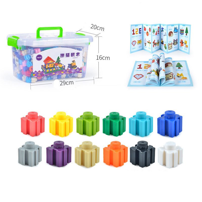 Particle Building Blocks Children's Fight Inserting Baby Early Education Educational Toys - Image 4