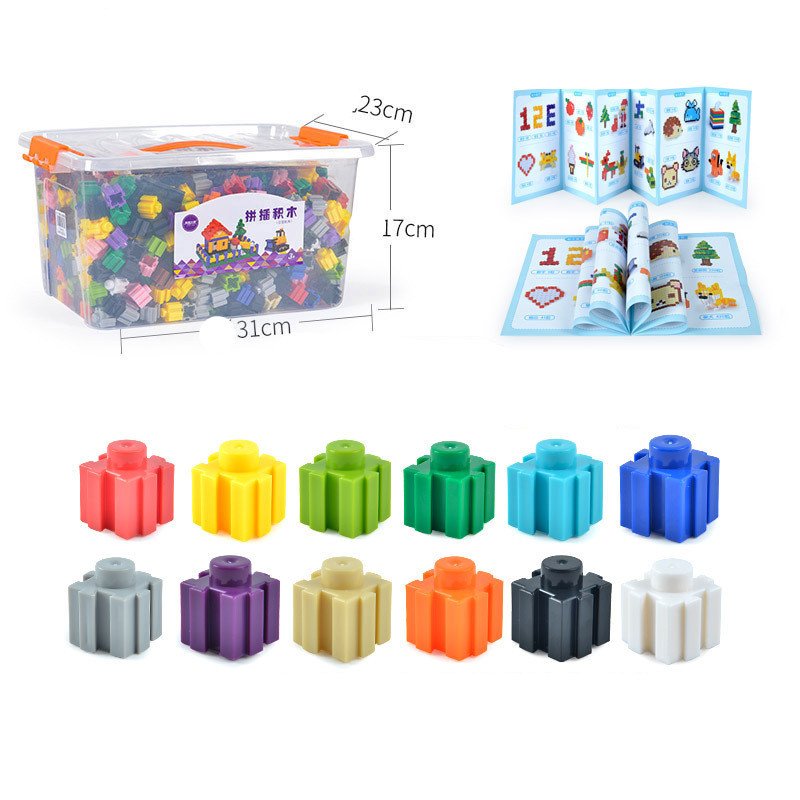 Particle Building Blocks Children's Fight Inserting Baby Early Education Educational Toys - Image 6