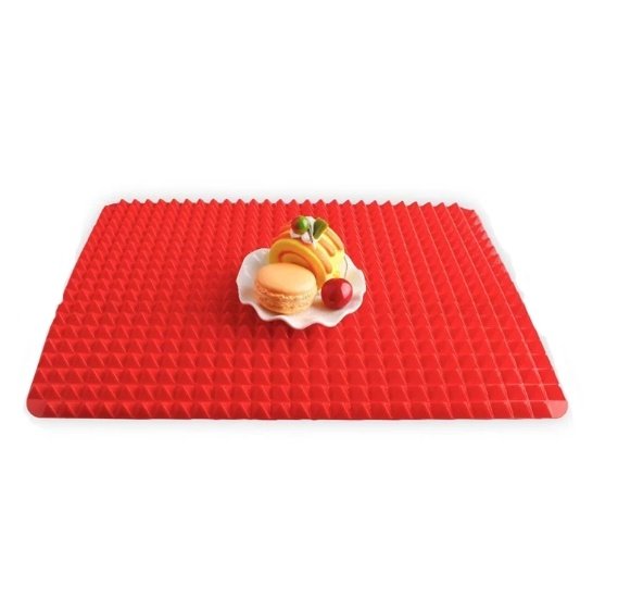 Non-Stick Silicone Pyramid Cooking Mat Baking Mat With Grid Versatile Oven BBQ Cooking Mat Heat-Resistant Mat Kitchen Tools Kitchen Gadgets - Image 8