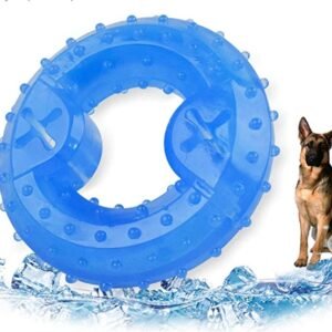 Dog Cooling Toy Puppy Teething Ring Freeze Dogs Chew Toy For Summer Tough Durable Pet Toys