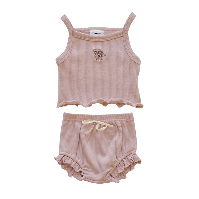 Rose Grey Embroidered Knitting Baby Kids Clothing - Image 7