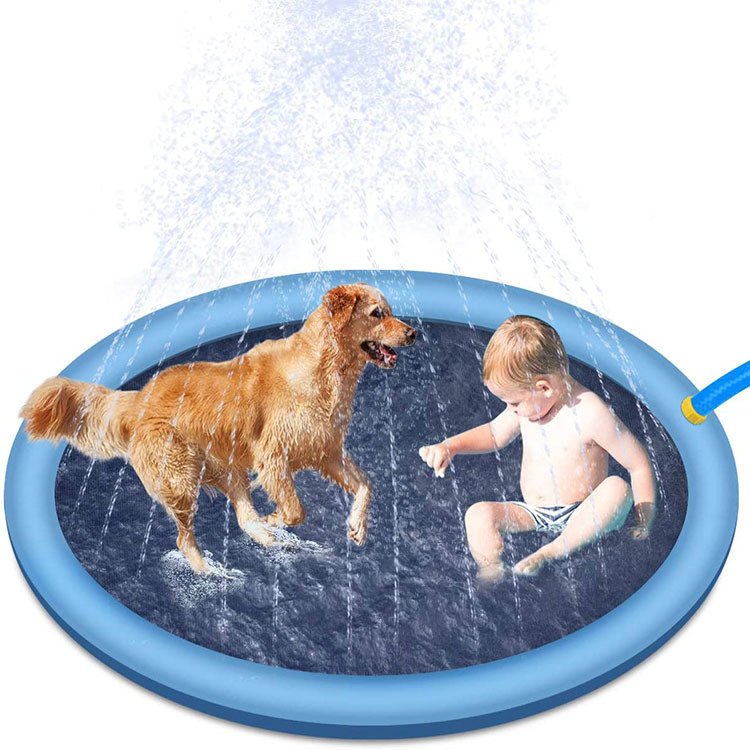 Non-Slip Splash Pad For Kids And Pet Dog Pool Summer Outdoor Water Toys Fun Backyard Fountain Play Mat - Image 9