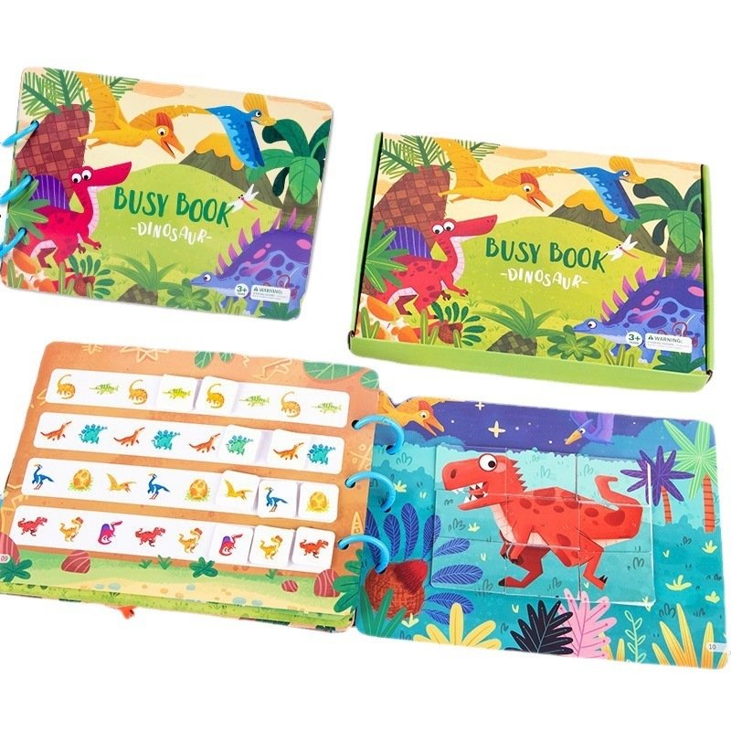 Children's Enlightenment Animal Sticker Book Puzzle Educational Toys Baby Montessori Early Education - Image 3