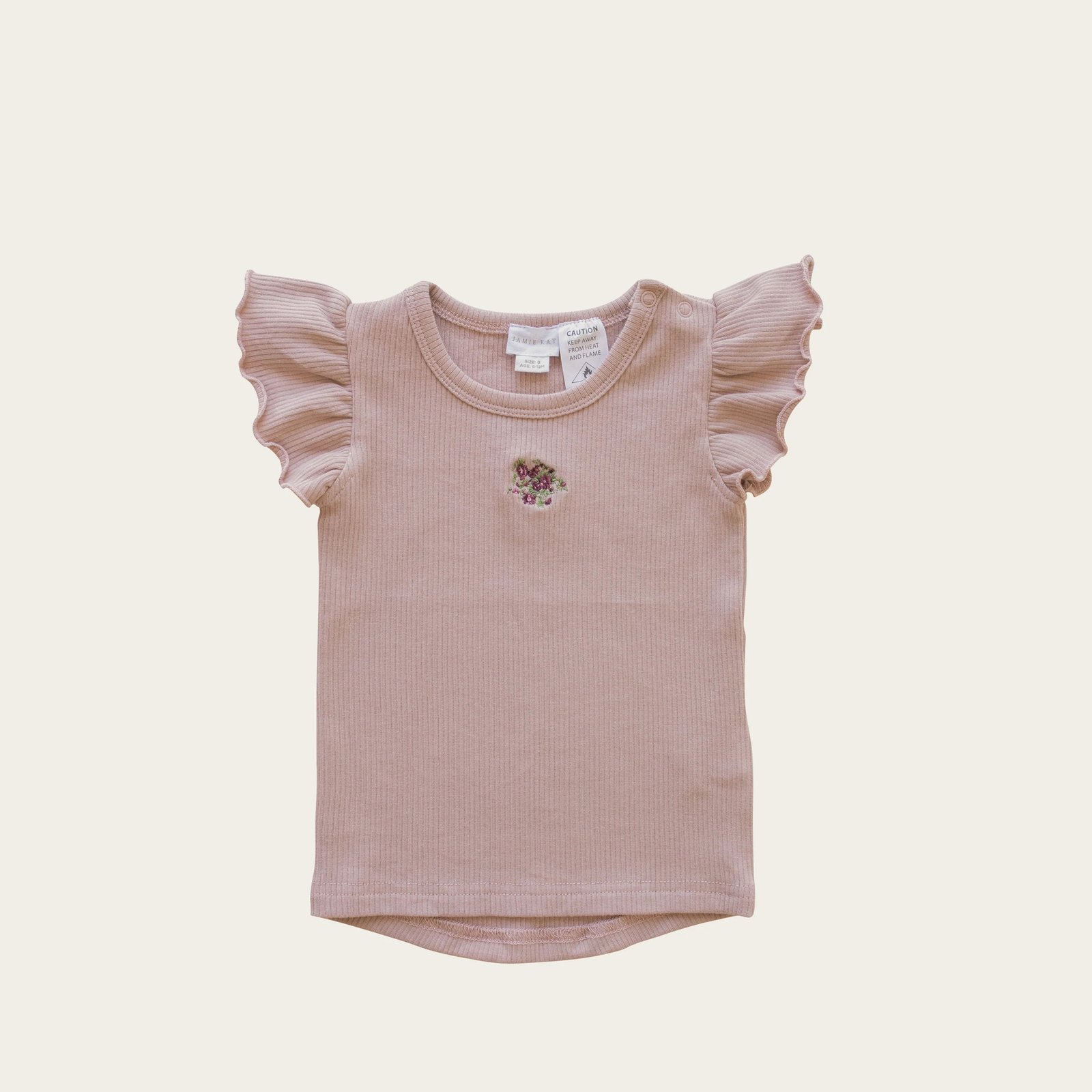 Rose Grey Embroidered Knitting Baby Kids Clothing - Image 3