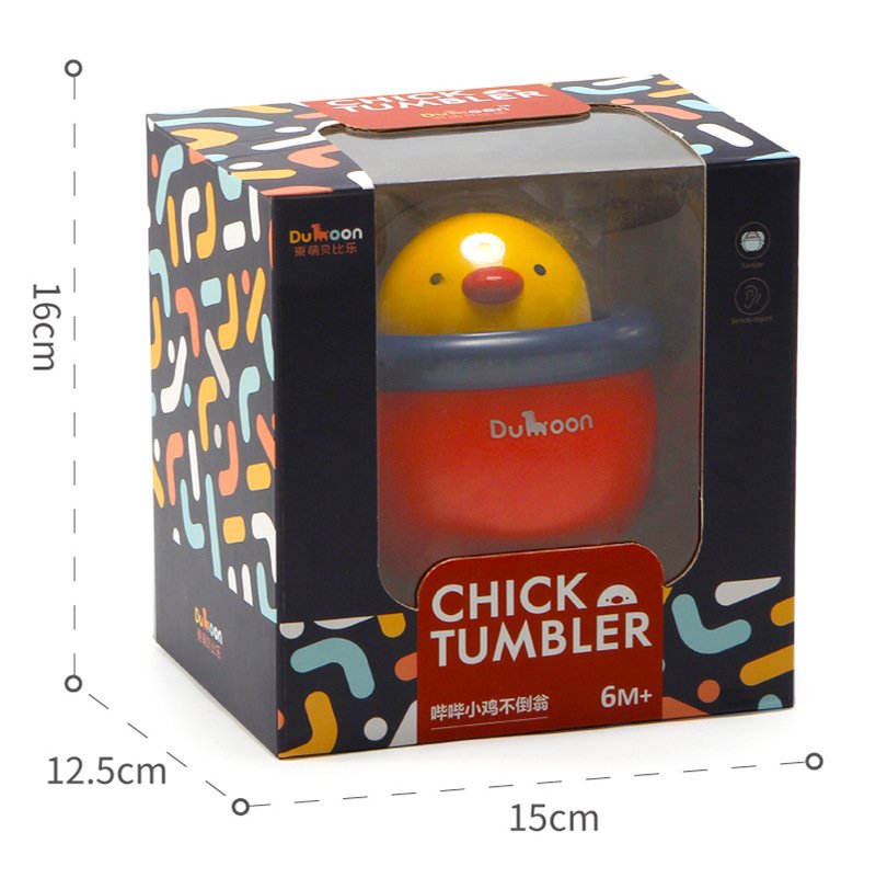 Little Cute Chicken Tumbler Music Bells Infants Educational Early Education Baby Rattle Toys - Image 5